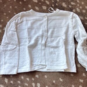 Florence Eiseman White Cardigan